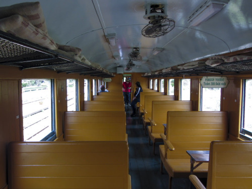 1b. Interior of train carriage used to Namtok